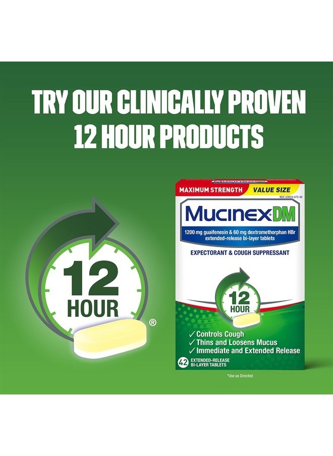 MUCINEX Fast-Max Maximum Strength DM MAX, Symptom Relief, Cough Suppressant and Expectorant, Honey & Berry Flavor, 6 FL OZ  - Image 5