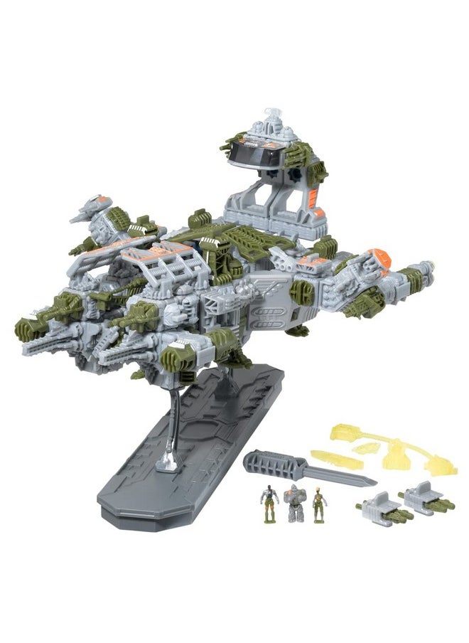 SNAP SHIPS Snap Ships Forge Claymore CR-76 Combat Transport -- Build to Battle -- Features Moving Pieces and Real Firing Action -- Ages 8+  - Image 4