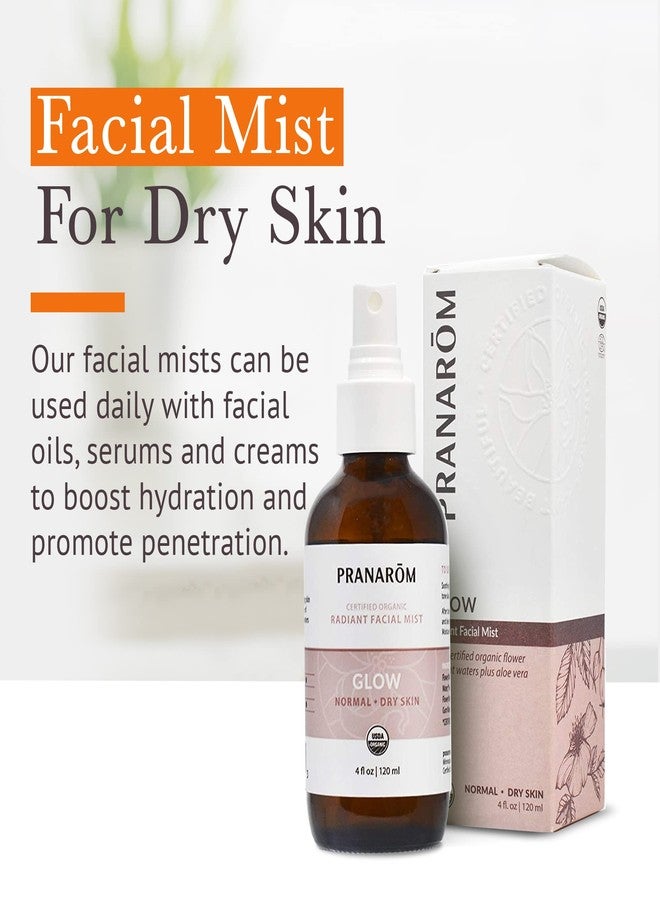 PRANAROM Facial Mist (4oz / 120ml) - 100% Pure & Natural Essential Oil Facial Mist for Dry Skin Hydration & Toning (Glow (Dry Skin)) - Image 4