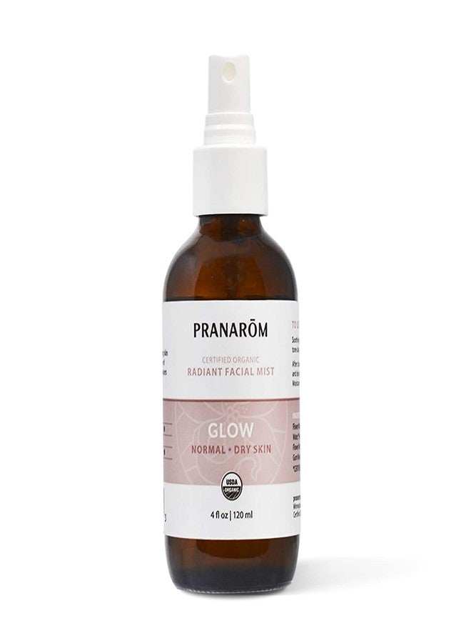 PRANAROM Facial Mist (4oz / 120ml) - 100% Pure & Natural Essential Oil Facial Mist for Dry Skin Hydration & Toning (Glow (Dry Skin)) - Image 1