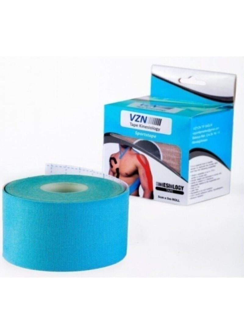 Vzn - Tape Blue Color Kinesio 5 Meters x 5 cm - Image 1