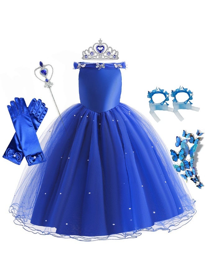 NIBEMINENT Cinderella's new summer girls' dress, Cinderella princess dress and Halloween performance costume for children - Image 1
