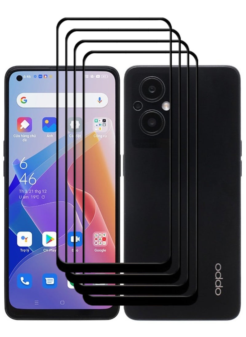 ACLIX 4 Pieces Antistatic ESD Dustproof Premium Quality High Definition Tempered Glass Screen Protector Designed For Oppo Reno7 Z 5G - Image 1