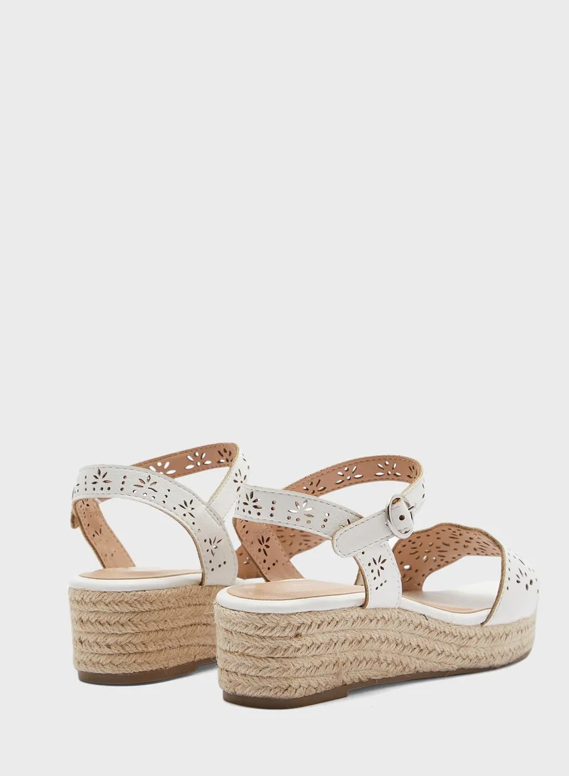 DOROTHY PERKINS Wide Fit Rebecca Wedge Sandals