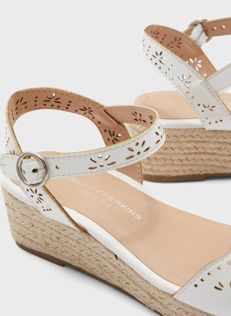 DOROTHY PERKINS Wide Fit Rebecca Wedge Sandals