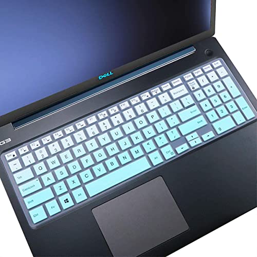 JUSTEC Premium Keyboard Protector Cover Fit for Dell Inspiron 3542 15.6-inch Laptop Gradient Mint Green - Image 1