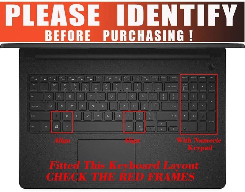 JUSTEC Premium Keyboard Protector Cover Fit for Dell Inspiron 3542 15.6-inch Laptop Gradient Mint Green - Image 2