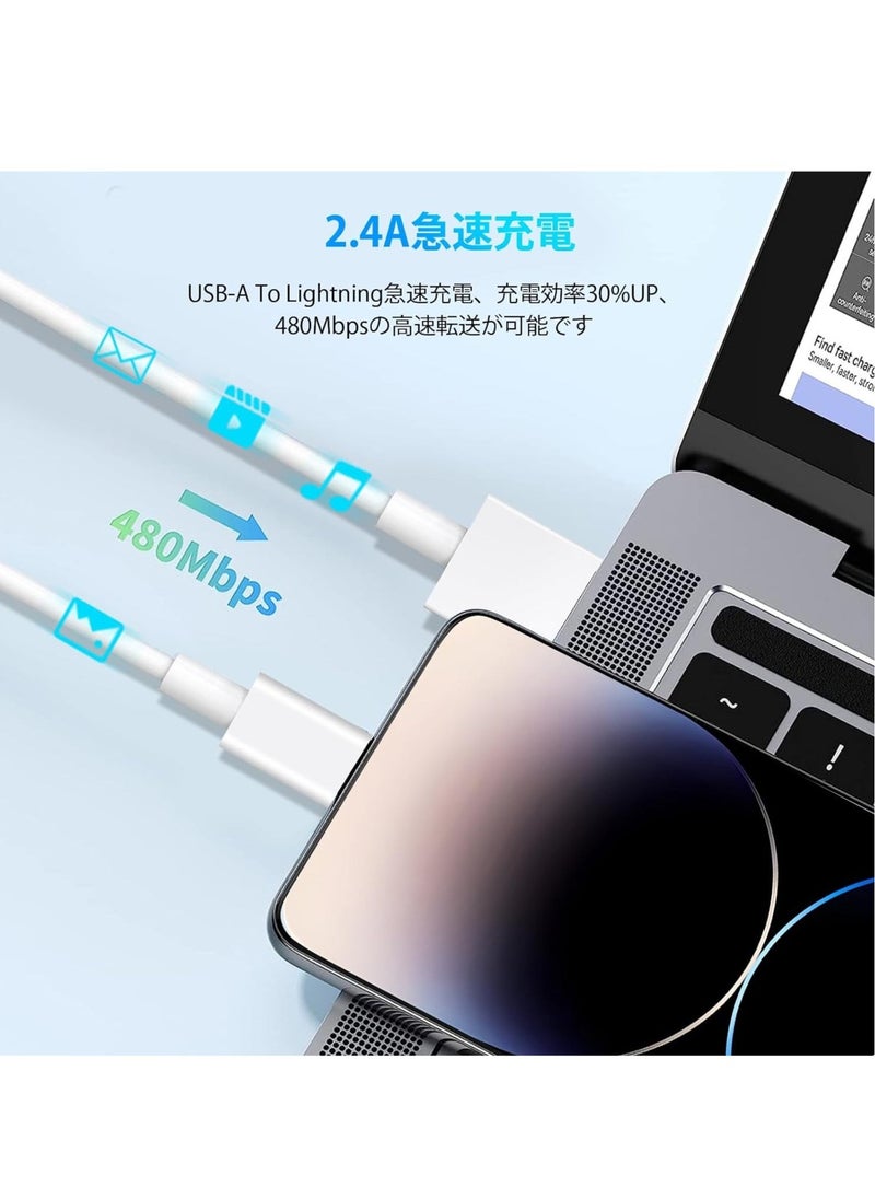 Raxoom 3Pack Original [MFi Certified] Charger Lightning to USB Cable Compatible iPhone 11 Pro/11/XS MAX/XR/8/7/6s/6/plus,iPad Pro/Air/Mini,iPod Touch(White 1M/3.3FT) - Image 4