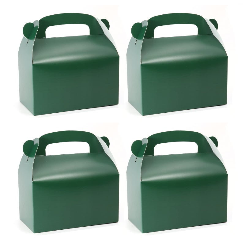 Oletx 30pcs Dark Green Party Favor Gift Box Cardboard Treat Box Perfect for St Patricks Day Birthday or Any Fun Party