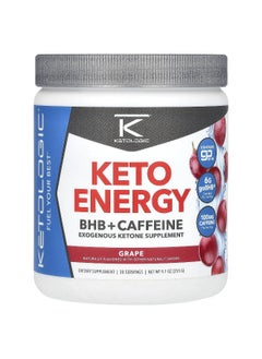 Ketologic KetoLogic, Keto Energy, BHB + Caffeine, Grape, 9.1 oz (255 g)  - Image 1