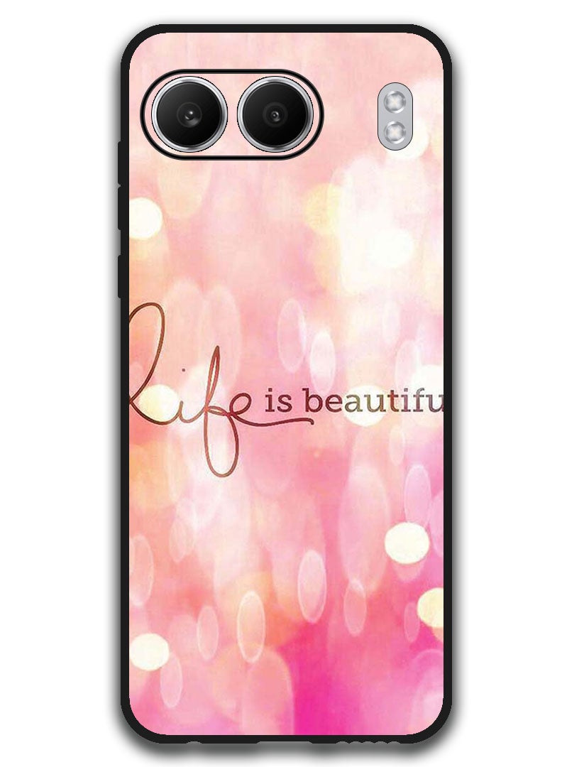 Theodor Protective Case Anti Scratch Shock Proof Bumper Cover For OnePlus Nord 4 Life Is Beautiful - Image 1