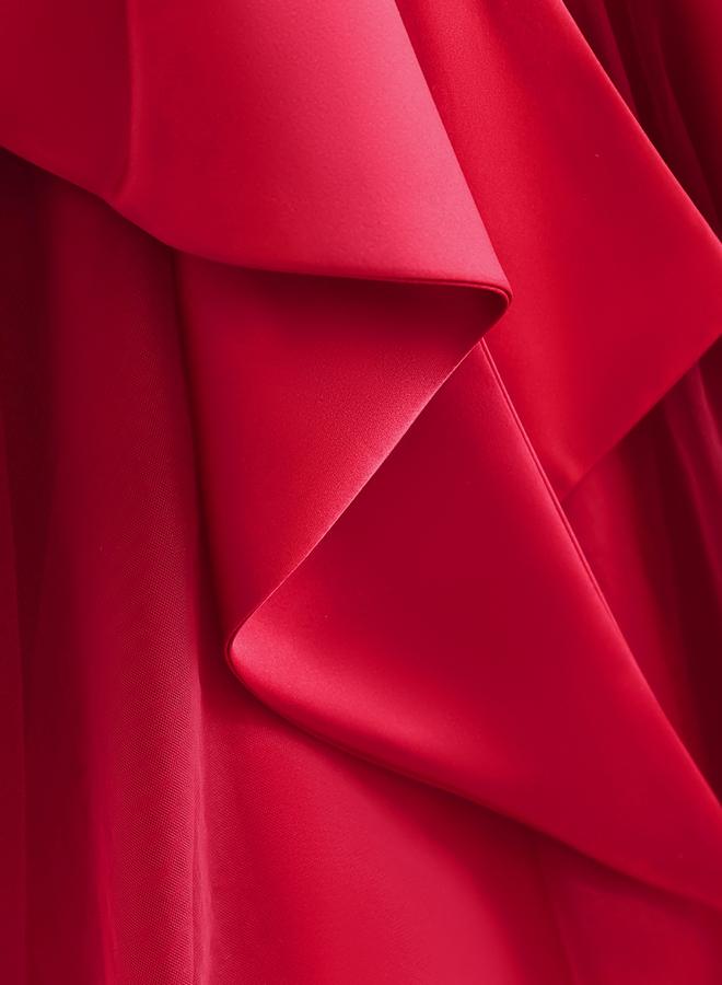 Take Two Sleeveless Mesh Dress with Bow Detail - Image 4
