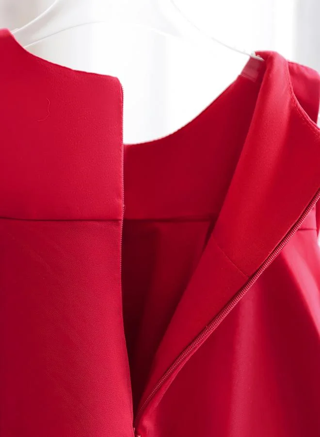 تايك تو Take Two Sleeveless Mesh Dress with Bow Detail