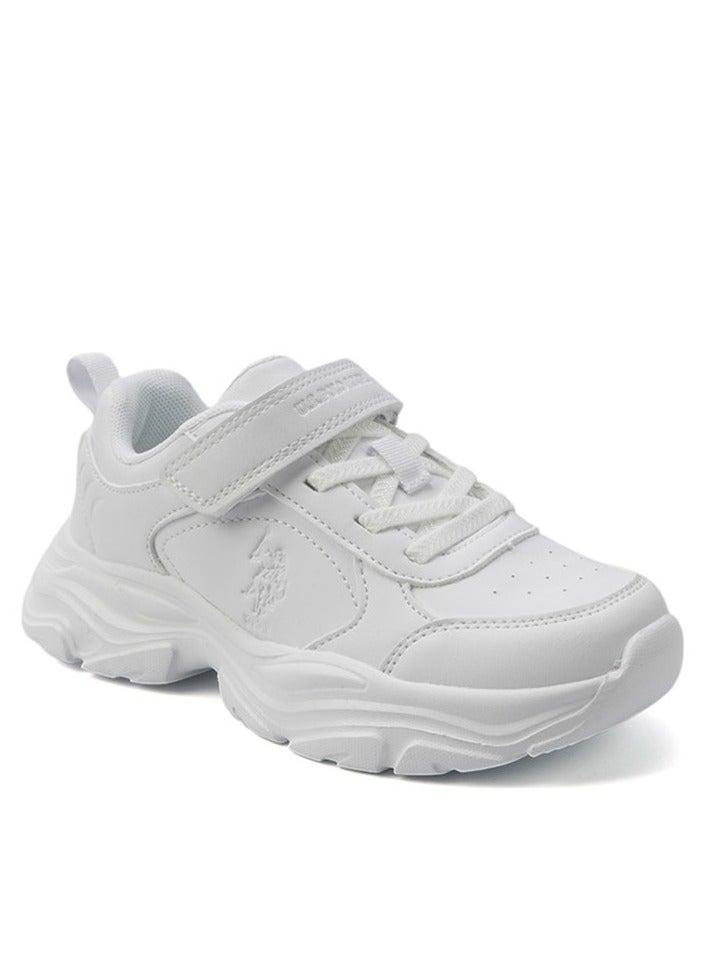 U.S. Polo Assn. Kids WhiteVelcro Strap Sneakers – Easy-On, Day Fun for Little Explorers!  - Image 3