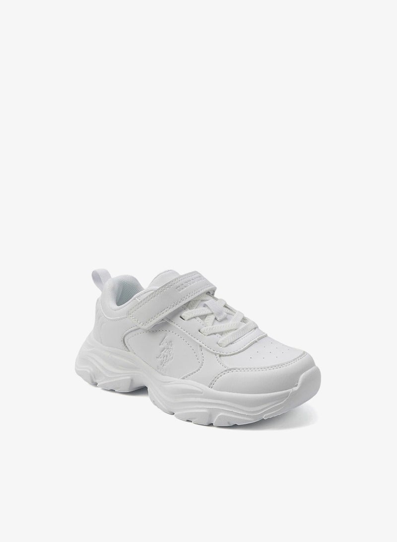 يو اس بولو اسن سنيكرز أطفال أبيض برباط فيلكرو - سهل الارتداء، مرح طوال اليوم للمستكشفين الصغار! - Image 3