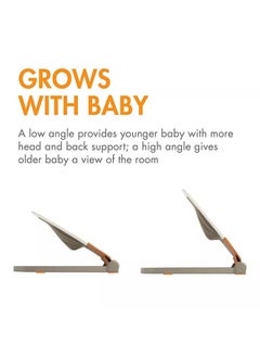 BOON Slant Portable Baby Bouncer - Tan  - Image 2