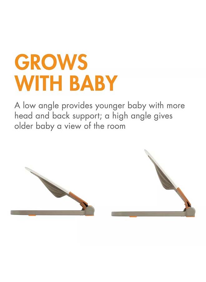 BOON Slant Portable Baby Bouncer - Tan  - Image 2