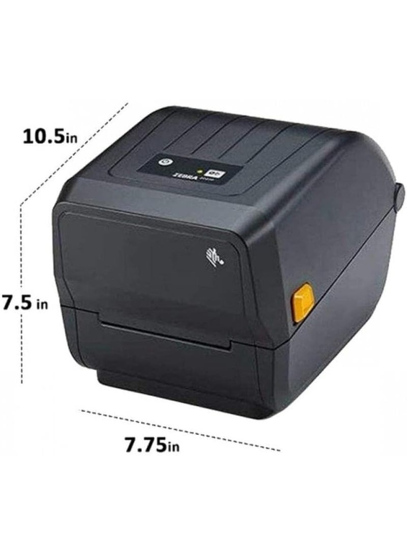 Zebra ZD220t Desktop Barcode Label Printer, Thermal Transfer, 203 DPI, USB, ZPL II & EPL II Compatible, Includes Power Supply & EU/UK Cables – Model ZD22042-T0EG00EZ - Image 2