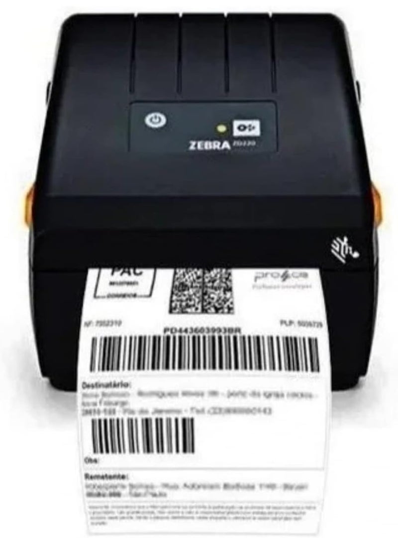 Zebra ZD220t Desktop Barcode Label Printer, Thermal Transfer, 203 DPI, USB, ZPL II & EPL II Compatible, Includes Power Supply & EU/UK Cables – Model ZD22042-T0EG00EZ - Image 3