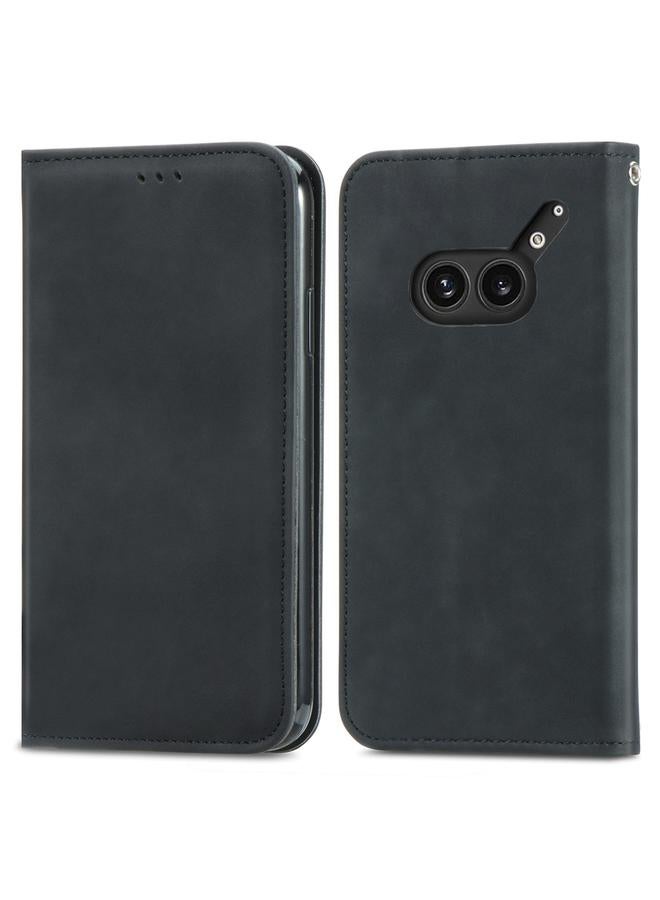 S-TOP Case For Nothing Phone 2a Plus Retro Skin Feel Magnetic Flip Leather Phone Case - Image 2