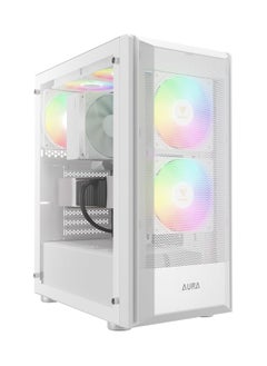 جامدياس كيس الألعاب GAMDIAS RGB Mid Tower Gaming Case (Aura GC6 WH)  - Image 1