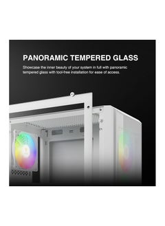 جامدياس كيس الألعاب GAMDIAS RGB Mid Tower Gaming Case (Aura GC6 WH)  - Image 5