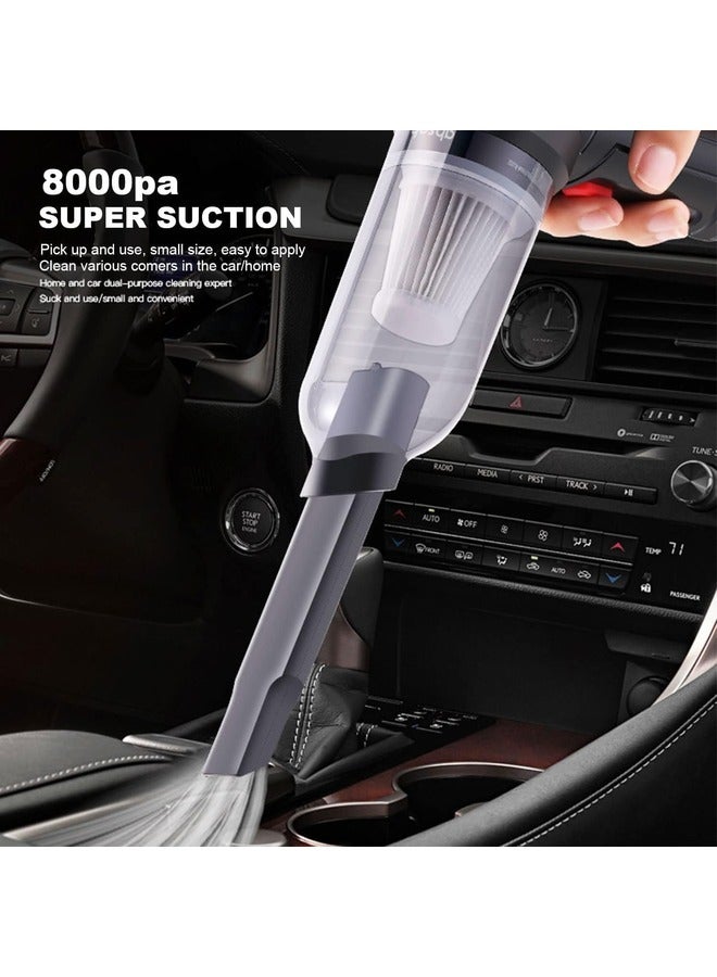 ELTRAZONE Mini Cordless Vacuum Cleaner: Portable Handheld Hoover with 8000PA Suction, USB Rechargeable - Ideal for Home, Office, Car, and Pet Hair - Image 3