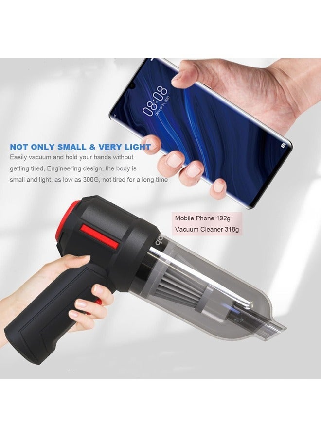 ELTRAZONE Mini Cordless Vacuum Cleaner: Portable Handheld Hoover with 8000PA Suction, USB Rechargeable - Ideal for Home, Office, Car, and Pet Hair - Image 2