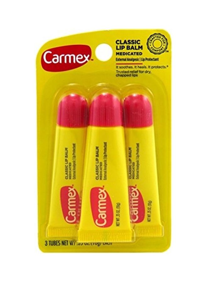 CARMEX Pack Of 3 Classic Lip Balms Clear 10grams - Image 1