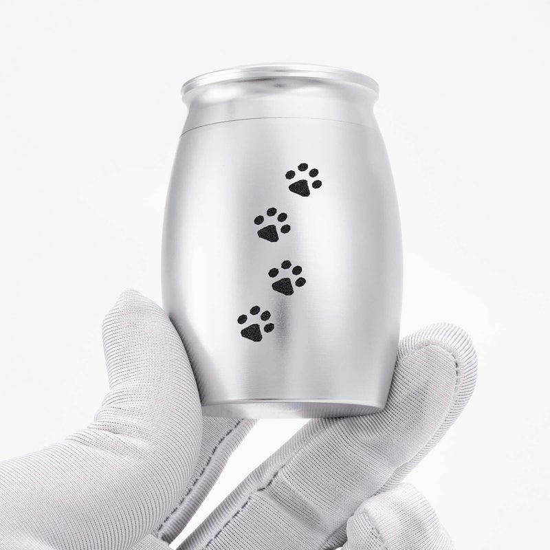 LINES ARTE 2.67 Inches Small Keepsake Urns for Dog Ashes,Mini Cremation Tiny Urn for Memorial Dog or Cats Pet Ashes with Paw Print - Image 3