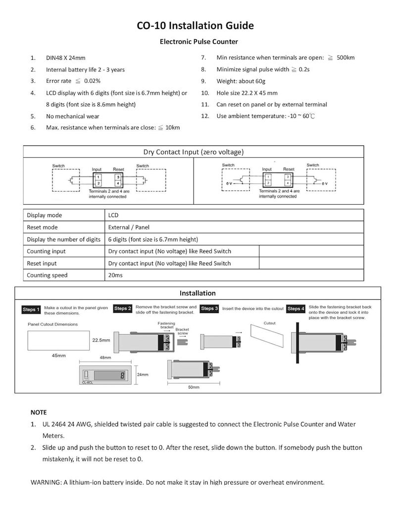 DAE CO-10 Electronic Pulse Counter - Image 4