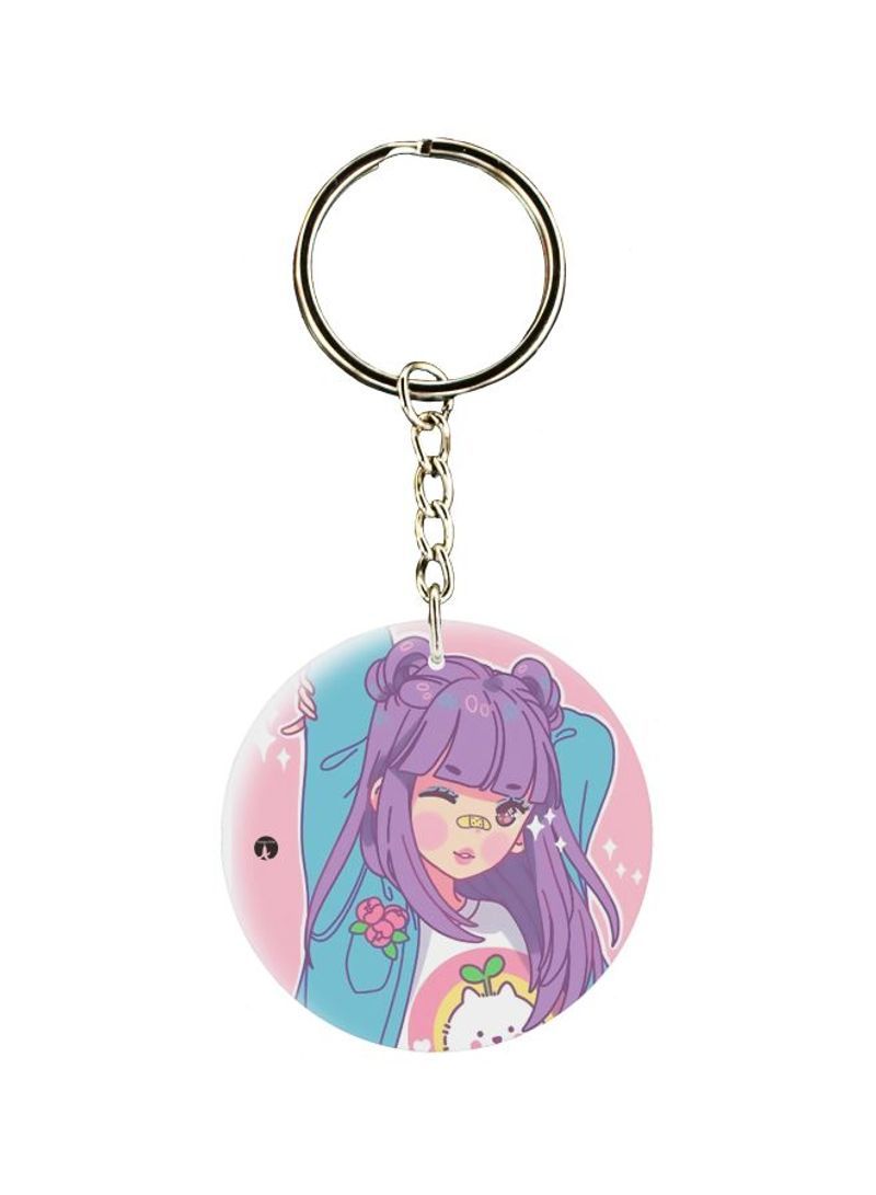RKN Girl Printed Keychain