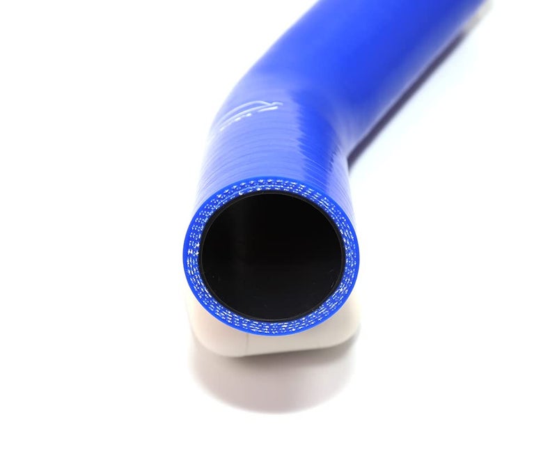 TenkeAuto 4-Ply Reinforced 45 Degree 1.5" ID Elbow Silicone Hose Coupler for Turbo/Intercooler/Piping (BLUE 1.5'') - Image 2