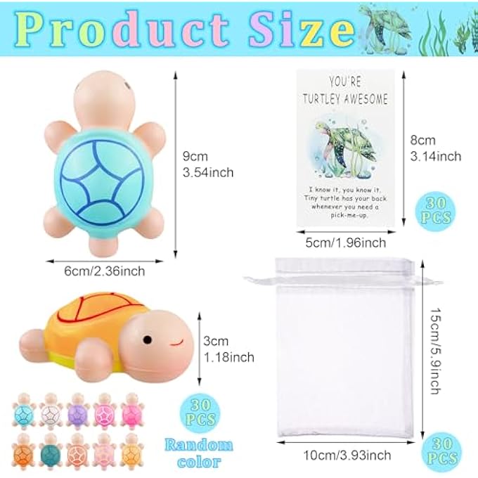 Ioffersuper 90PCS Inspirational Stress Balls Bulk Including Turtle Squeeze Toys Motivational Cards Organza Bags Graduation End of Year Gifts Positive Emotional Appreciation Gifts for Teacher Student Volunteer - Image 2