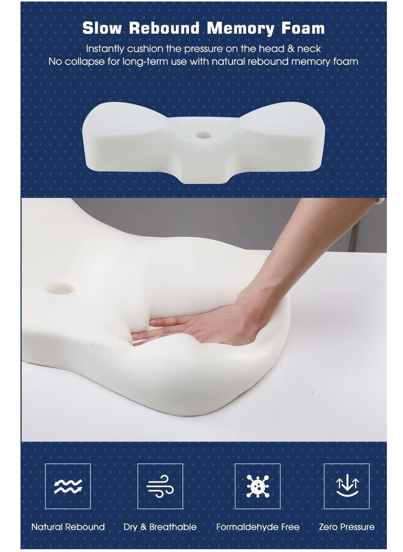 XiuWoo - Memory Foam Pillow for Sleeping Cervical Pillow for Neck and Shoulder, Support Pillow for Side Sleepers  67X12 cm - Image 1