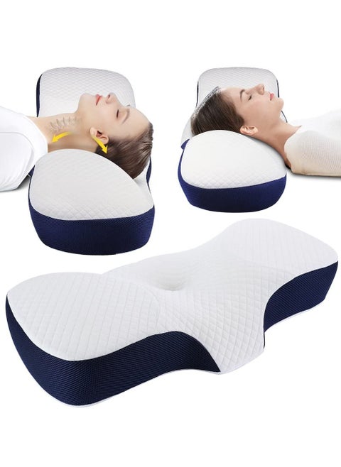 Memory Foam Pillow for Sleeping Cervical Pillow for Neck and Shoulder, Support Pillow for Side Sleepers  67X12 cm