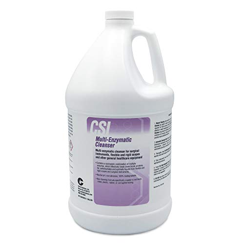 CSI Central Solutions Multi Enzymatic Cleanser - Hospital Grade Medical Instrument Cleaner for Presoak and Manual Processing, 1 Gal - Image 1