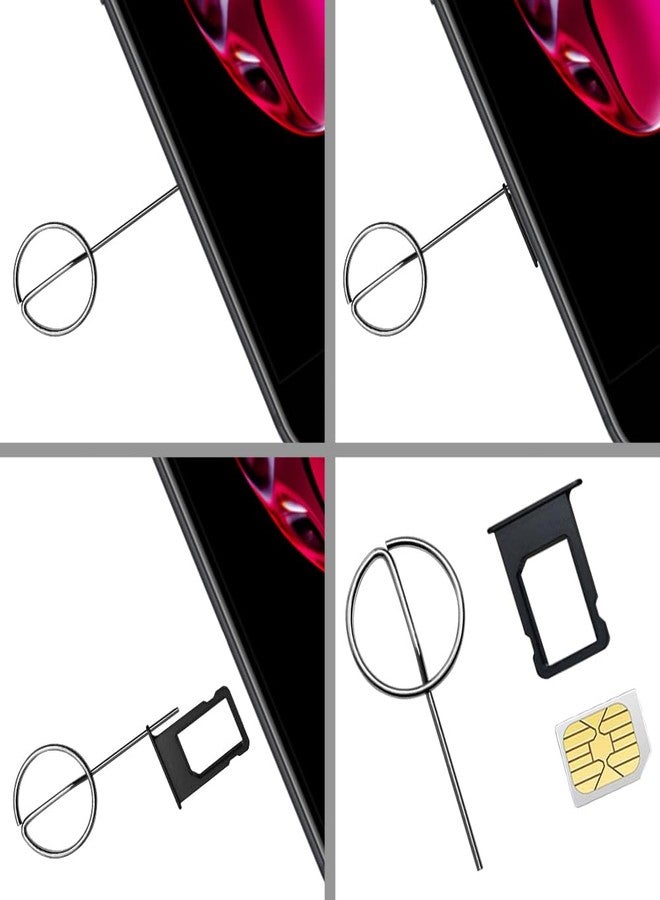 GranVela دبوس بطاقة SIM، أداة إزالة بطاقة SIM - أداة طرد علبة SIM من الفولاذ المقاوم للصدأ لهواتف iPhone وAndroid، وأجهزة iPad والأجهزة اللوحية - عبوة 10 - Image 4