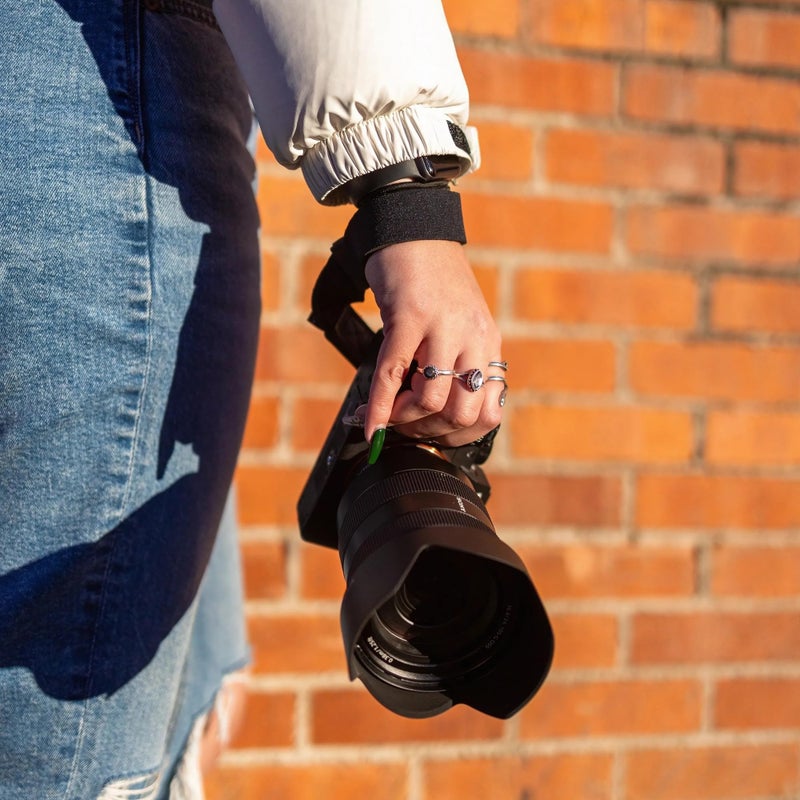 OP/TECH USA Mirrorless Neoprene Camera Wrist Strap â€“ Camera Hand Strap, Camera Wrist Lanyard for Small SLRs, Forest - Image 3