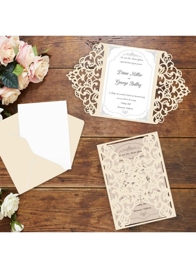 Goefun 24 Sheets Cream Shimmer Cardstock 8.5 x 11 Ivory Paper, Goefun Off White Card Stock Printer Paper for Invitations, Certificates, Crafts, Card Making - Image 5
