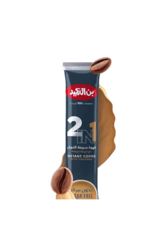 Al-Ameed Coffee Instant Coffee 2 in 1 With Creamer 18*14.5 (261g) - Image 2
