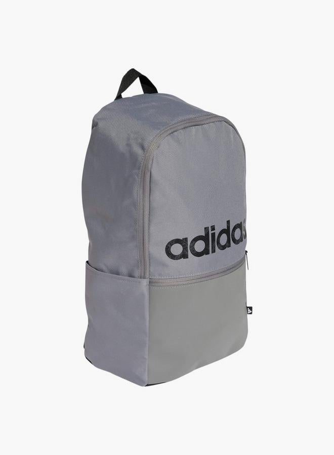 Adidas Logo Print School Backpack With Adjustable Straps And Zip Closure - Image 2