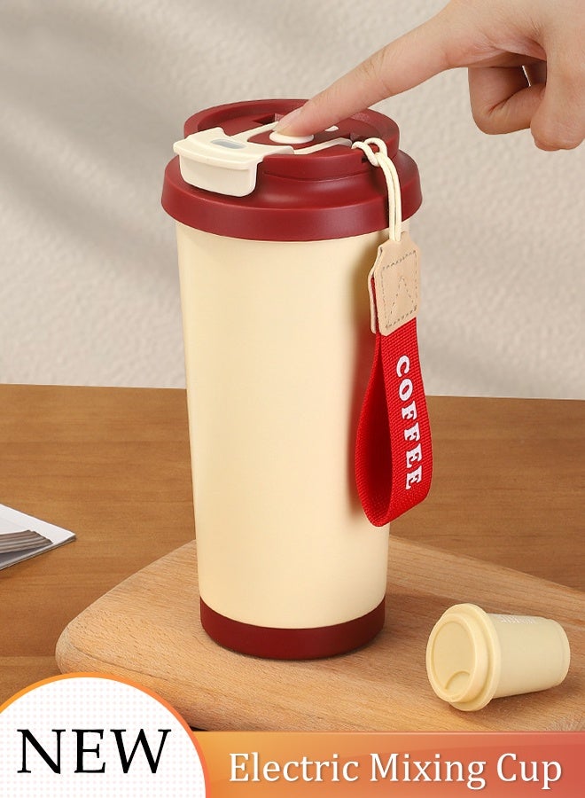 DUNISO Electric Mixing Cup Premium Electric Protein Shaker Bottle Rechargeable Auto Magnetic Mug Self Stirring Coffee Mug Rotating Home Office Travel Stirring Cup Portable Powder Shake Cup for Protein, Coffee, Milkshake,Oatmeal - Image 1