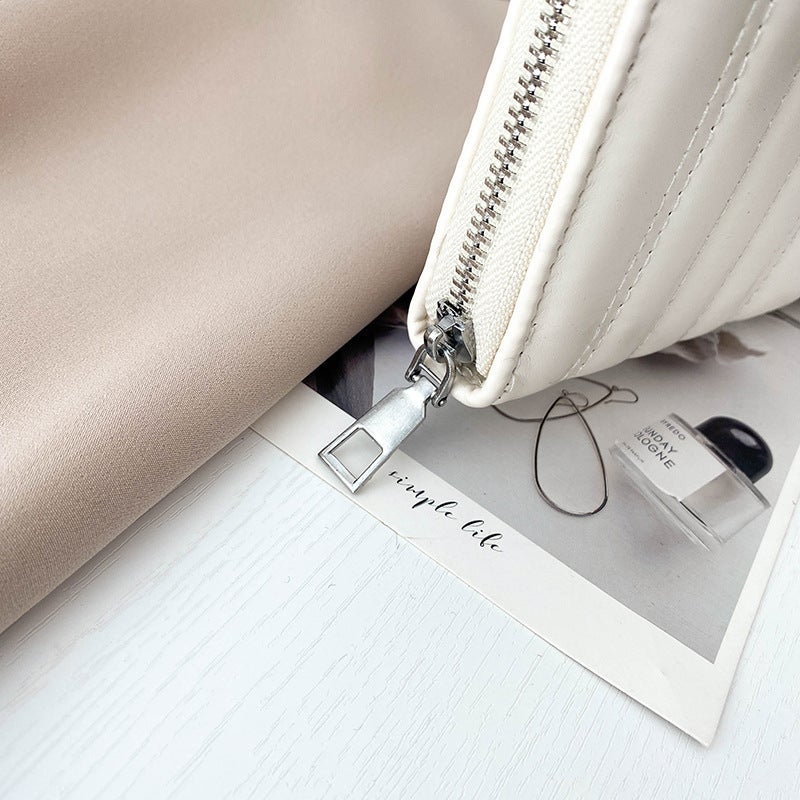 Multifunctional Solid Color PU Leather Wallet, RFID Blocking Design Portable Daily Storage Purse for Cards Cash Coin Business Use - Image 4