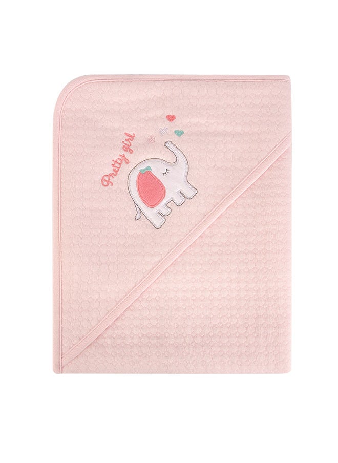 hudson baby Quilted Blanket With Hooded Elephant  - Image 3