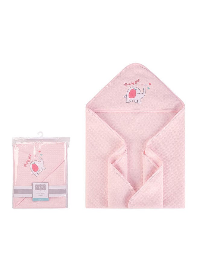 hudson baby Quilted Blanket With Hooded Elephant  - Image 1