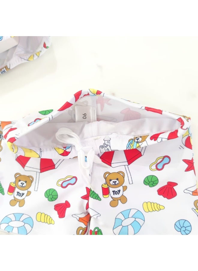 Children swim shorts summer boy swim trunks baby boy swimming shorts girl swim wear  - Image 2