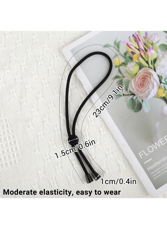 WLLHYF - 5Pcs Adjustable Headband Afro Puff Ponytail Ties Extra Length Hair Scrunchies Long Hair Rope Hair Accessories For Black Women Girls Thick Natural Kinky Curly Hair Afro Puff Ponytail Hair Bun - Image 1
