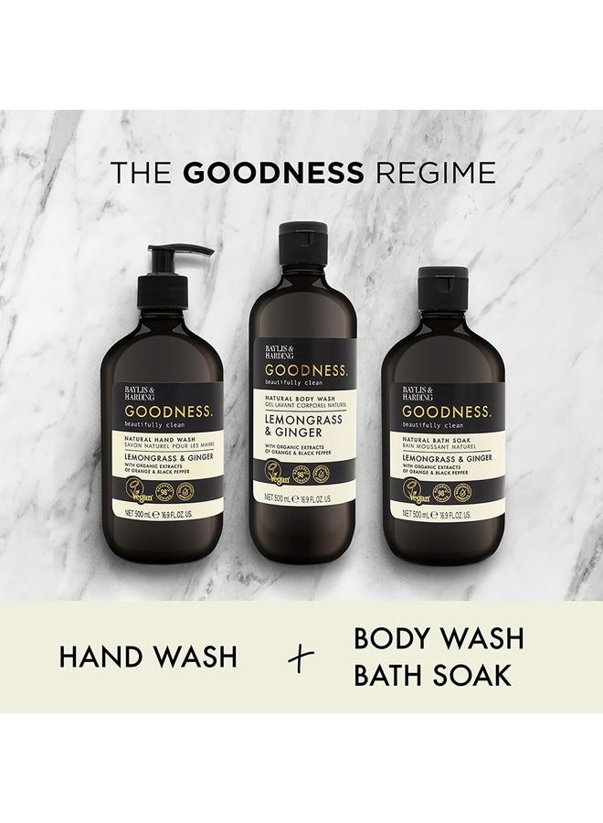 Baylis & Harding غسول يدين بالليمون والزنجبيل من غودنس، 500 مل (عبوة واحدة) | تركيبة طبيعية مع مستخلصات عضوية وزيوت أساسية | فاخر ومنعش | خالي من البارابين | نباتي - Image 5
