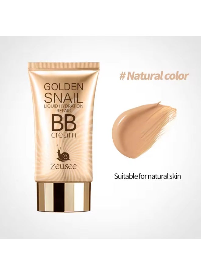 Golden Snail BB Cream - Moisturizing Foundation Primer, Full Coverage Concealer for All Skin Types, Matte Finish, Pore-Hiding & Blemish Covering, BB Cream, Foundation - Image 2